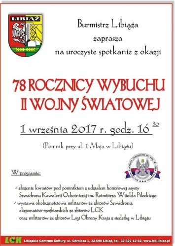 78 rocznica wybuchu II wojny światowej - Libiąż - 01.09.2017