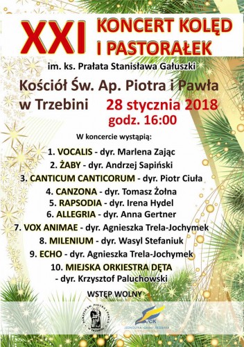 XXI Koncert Kolęd i Pastorałek w Trzebini 