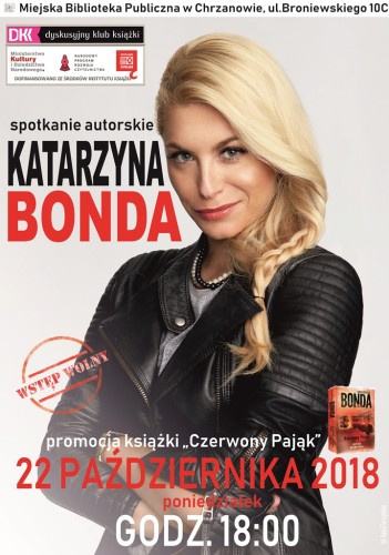 Spotkanie autorskie z Katarzyną Bondą - MBP w Chrzanowie - 22.10.2018