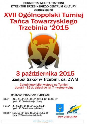 XVII Ogólnopolski Turniej Tańca Towarzyskiego Trzebinia 2015