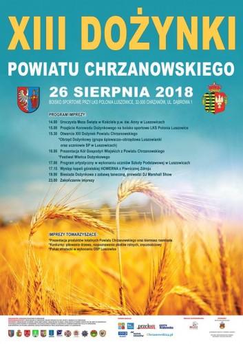 XIII DOŻYNKI POWIATU CHRZANOWSKIEGO - 26.08.2018