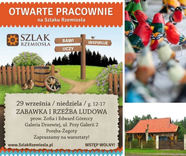 29 września –  zabawka ludowa i rzeźba na trasie krakowskiej Szlaku Rzemiosła