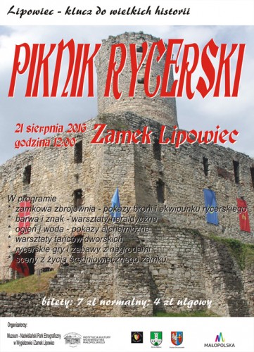 PIKNIK RYCERSKI na Zamku Lipowiec - 21 sierpnia 2016