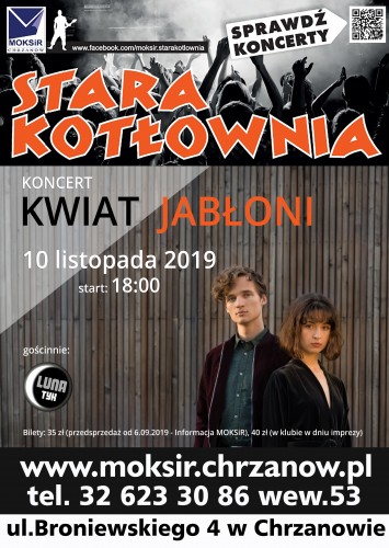 Koncert Kwiat Jabłoni  10.11.2019 Stara Kotłownia