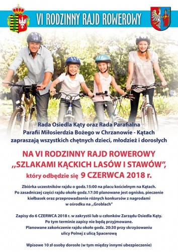 Szlakiem Kąckich Lasów i Stawów - VI Rodzinny Rajd Rowerowy - 09.06.2018