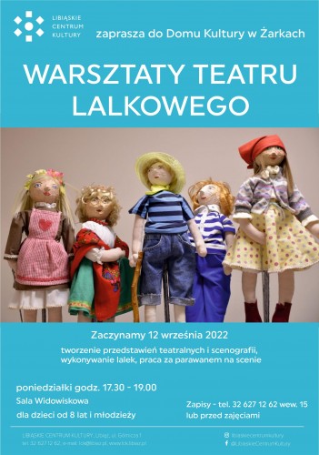 Warsztaty teatru lalkowego w Żarkach 