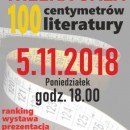 100 CM LITERATURY - 5 listopada 2018 roku o godz. 18.00 - MBP Chrzanów