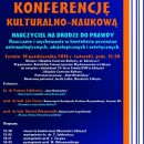 Konferencja Kulturalno-Naukowa 18 października 2016