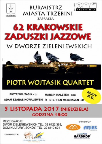 KRAKOWSKIE ZADUSZKI JAZZOWE - 05.11.2017 - Dwór Zieleniewskich - Trzebinia